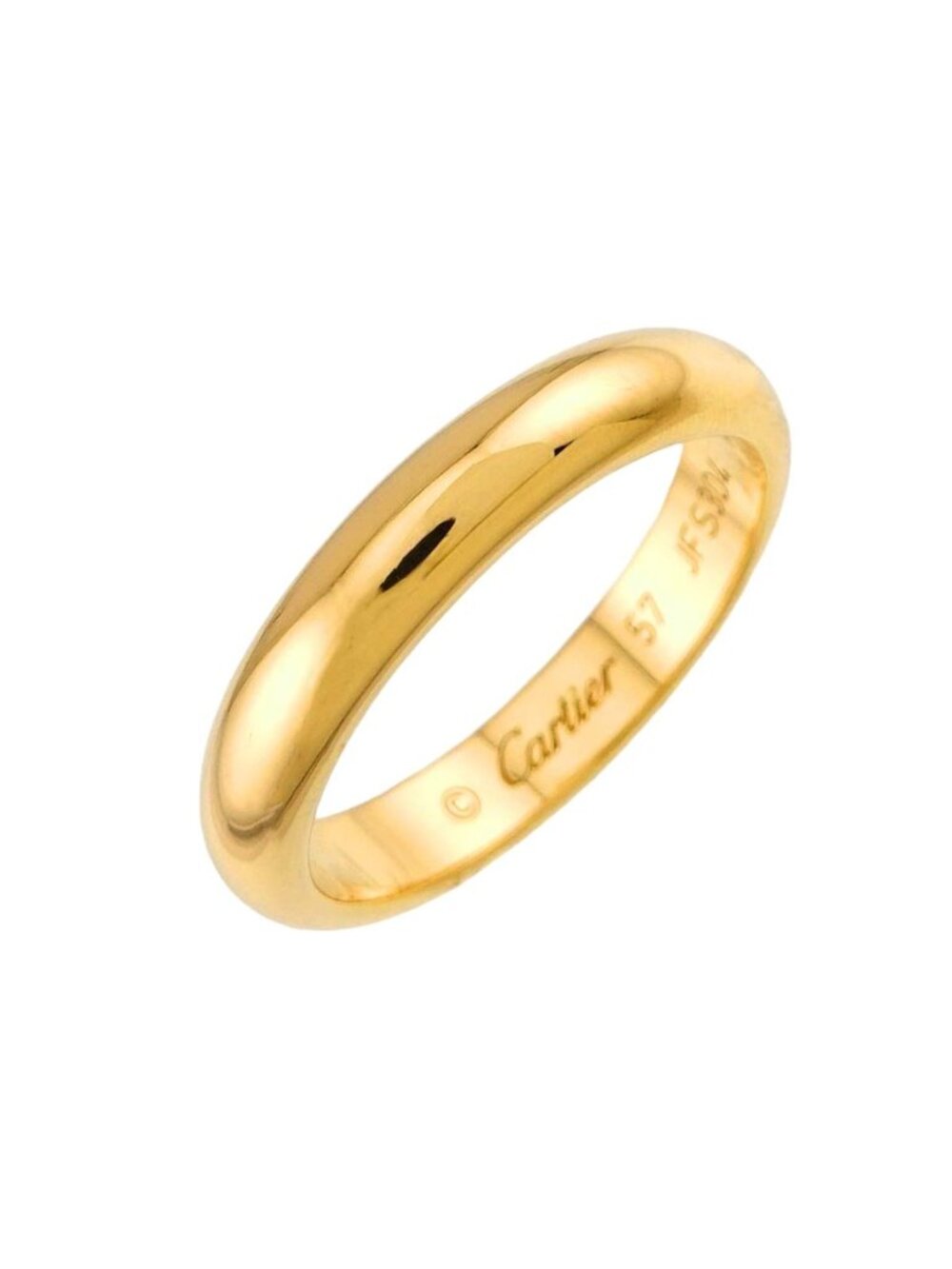 Cartier 1895 Classic Band 57 Ring 18k Yellow Gold